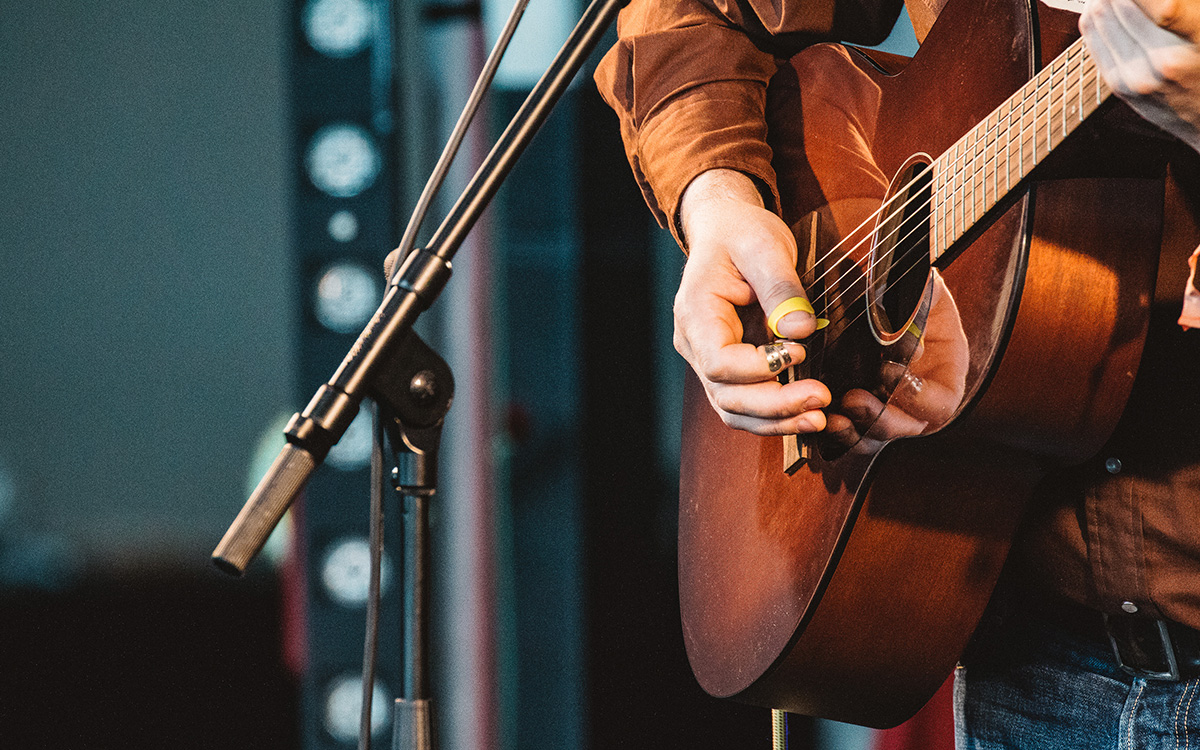 Musician Playing Guitar